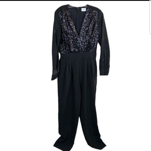 LINI XS Jumpsuit Sequins Long Sleeve -NWT - Picture 2 of 3